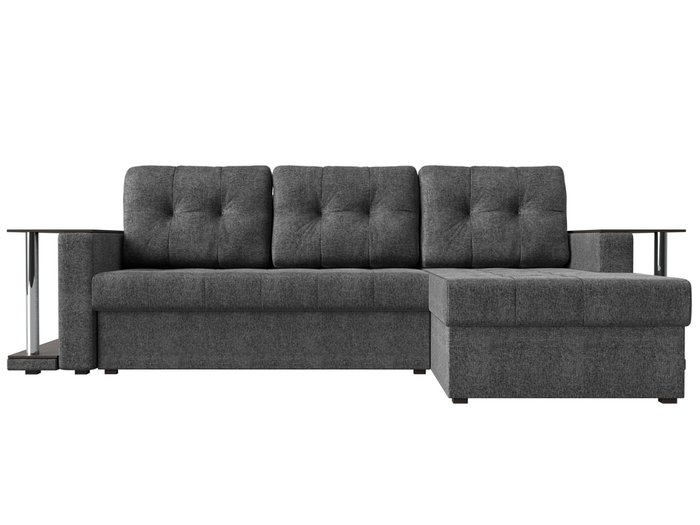 Угловой диван-кровать Даллас серого цвета - купить Угловые диваны по цене 40590.0