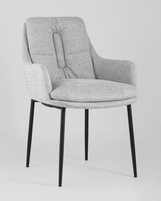 Стул Саманта светло-серого цвета - купить Обеденные стулья по цене 14490.0