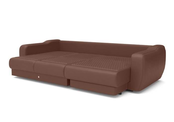 Угловой диван-кровать темно-коричневого цвета - лучшие Угловые диваны в INMYROOM