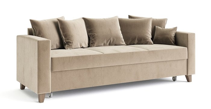 Диван-кровать Эмилио бежевого цвета - купить Прямые диваны по цене 55328.0