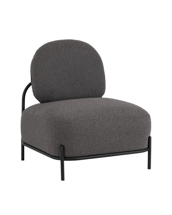 Кресло Стоун тёмно-серого цвета