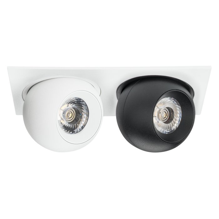 Светильник INTERO LED 9W*2 850LM*2 24G БЕЛЫЙ/ЧЕРНЫЙ 4000K (217526+217064+217074) - лучшие Встраиваемые споты в INMYROOM Светильник INTERO LED 9W*2 850LM*2 24G БЕЛЫЙ/ЧЕРНЫЙ 4000K (217526+217064+217074) - лучшие Встраиваемые споты в INMYROOM