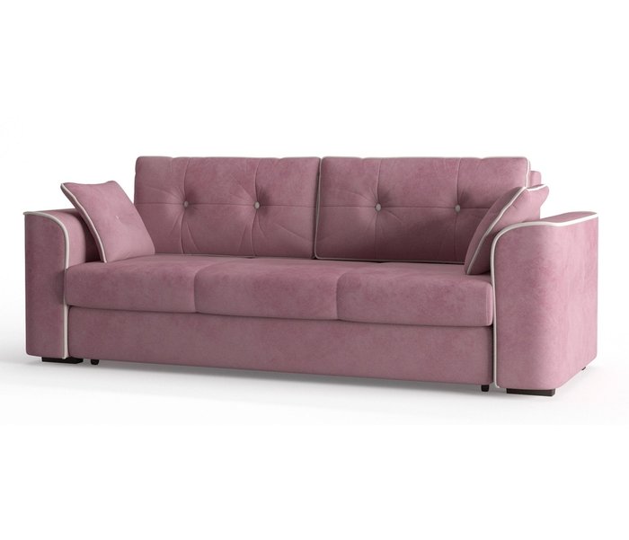 Диван-кровать Нордленд в обивке из велюра розового цвета