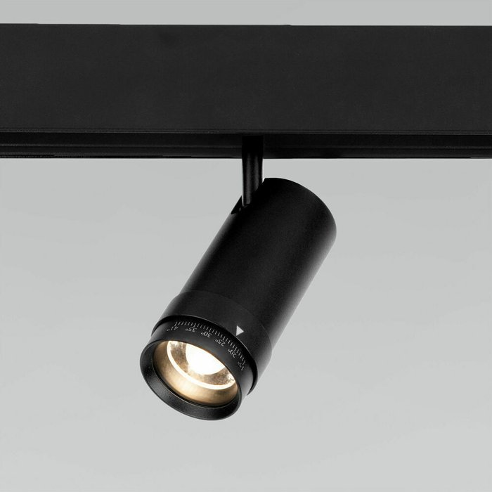 Трековый светильник Modify Slim Magnetic 12W 4200K черного цвета