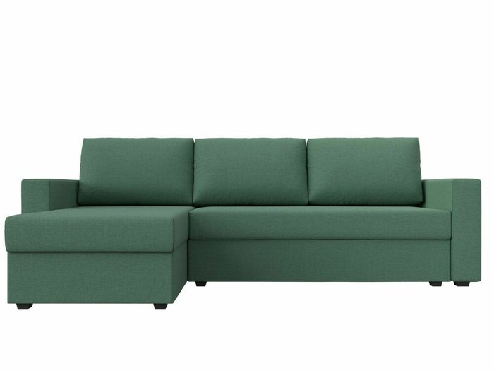 Угловой диван-кровать Траумберг Лайт зеленого цвета левый угол - купить Угловые диваны по цене 25999.0