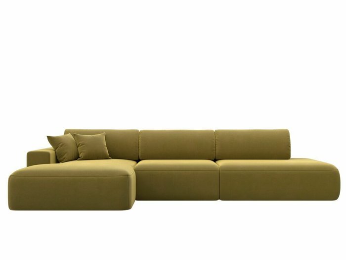 Угловой диван-кровать Лига 036 Модерн Лонг желтого цвета левый угол - купить Угловые диваны по цене 109999.0