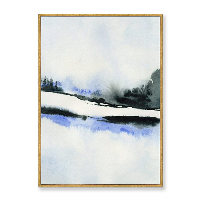 Репродукция картины на холсте Winter etude, No 4, 2021г. - купить Картины по цене 21999.0
