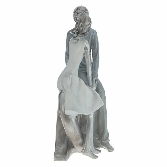 Фигурка декоративная Влюбленная пара серого цвета - купить Фигуры и статуэтки по цене 4152.0