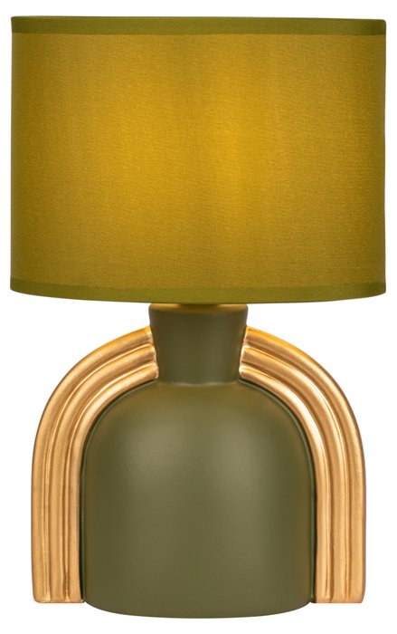 Настольная лампа Bella Б0057264 (ткань, цвет зеленый)