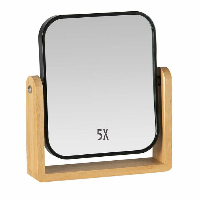 Зеркало на подставке Чёрный Бамбук 18 x 4,5 x 20