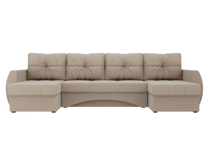 Угловой диван-кровать Сатурн бежевого цвета - купить Угловые диваны по цене 78990.0