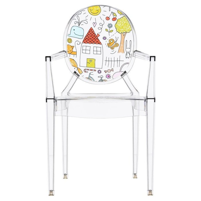 Стул детский Lou Lou Ghost прозрачный  - купить Детские стулья по цене 20758.0