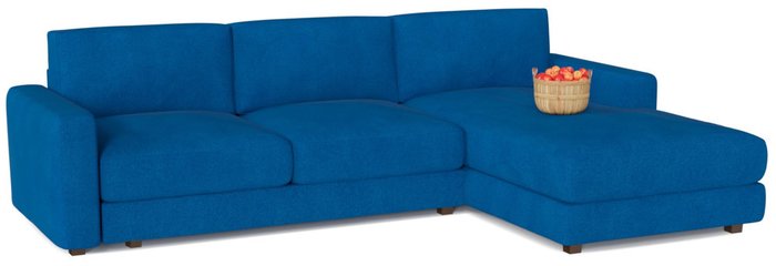 Угловой диван-кровать угловой Luma синего цвета 