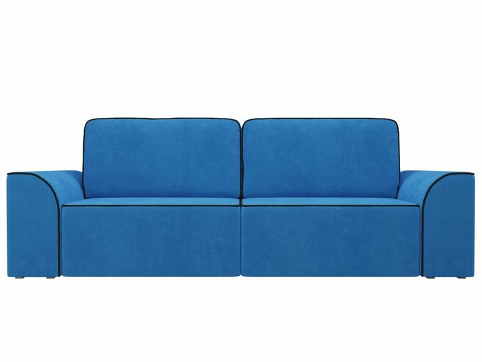 Прямой диван-кровать Вилсон голубого цвета - купить Прямые диваны по цене 51990.0