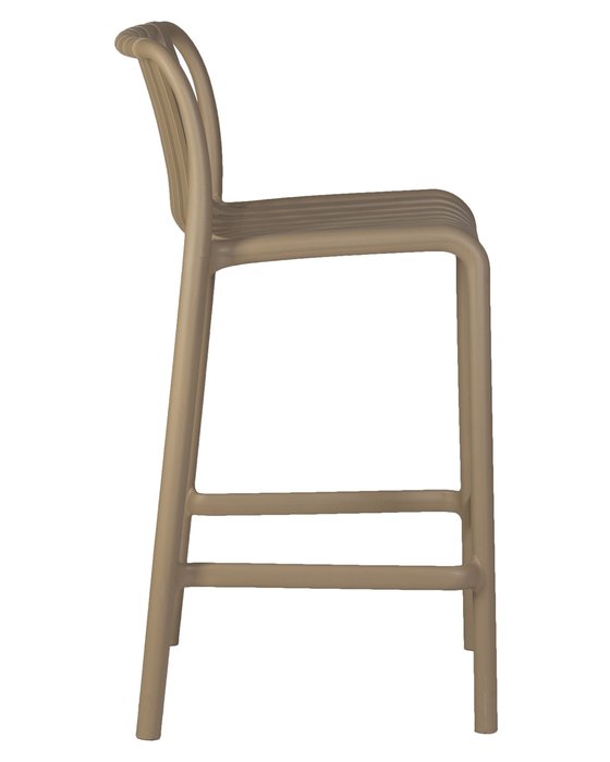 Стул полубарный Chloe бежевого цвета - лучшие Барные стулья в INMYROOM