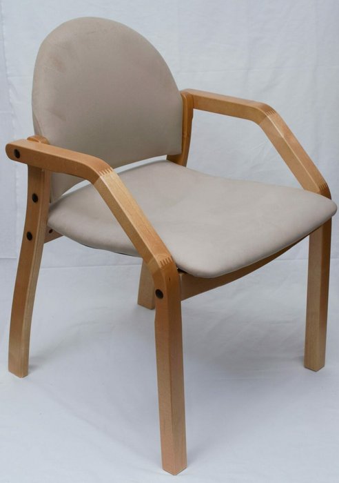 Стул-кресло Джуно бежевого цвета - купить Обеденные стулья по цене 7590.0