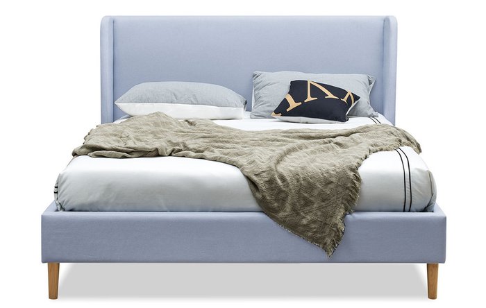 Кровать с подъемным механизмом Carrera 160x200 голубого цвета - купить Кровати для спальни по цене 57771.0