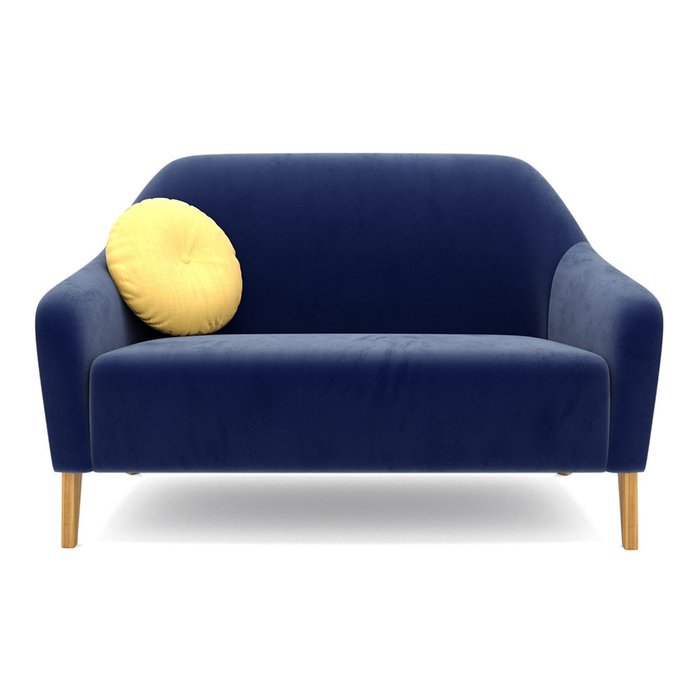  Двухместный диван Miami lux синего цвета - купить Прямые диваны по цене 51300.0