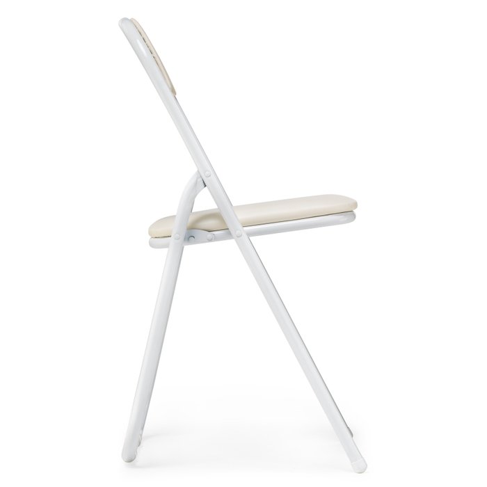 Стул складной Fold 1 бело-бежевого цвета - лучшие Обеденные стулья в INMYROOM