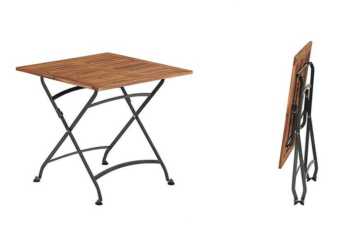 Стол Lata 80 из массива акации - купить Садовые стулья по цене 23490 Стол Lata 80 из массива акации - купить Садовые стулья по цене 23490