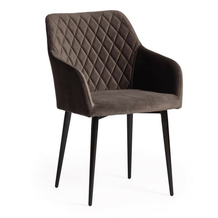 Набор из четырех стульев Bremo темно-серого цвета - купить Обеденные стулья по цене 27280.0