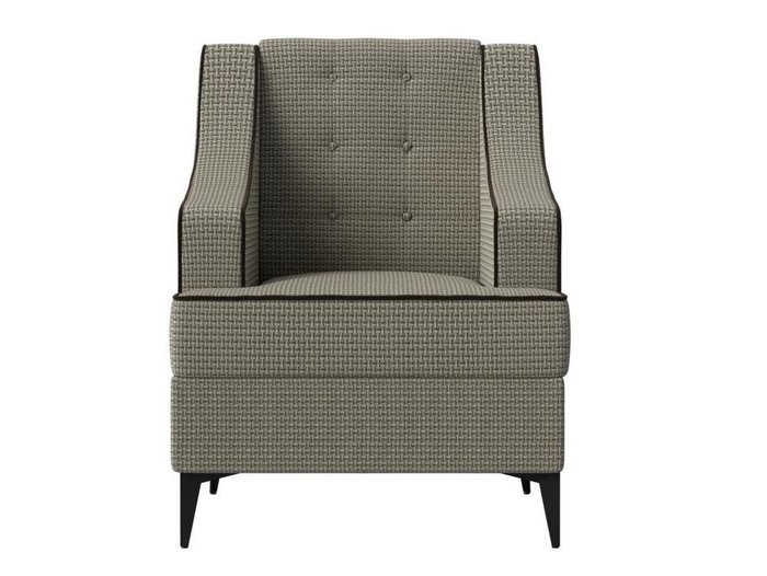 Кресло Марк серо-бежевого цвета - купить Интерьерные кресла по цене 25999.0
