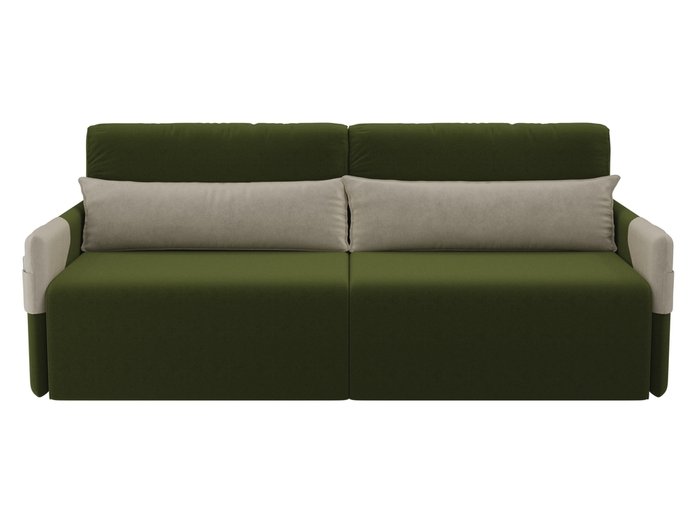 Прямой диван-кровать Армада зеленого цвета - купить Прямые диваны по цене 33090.0