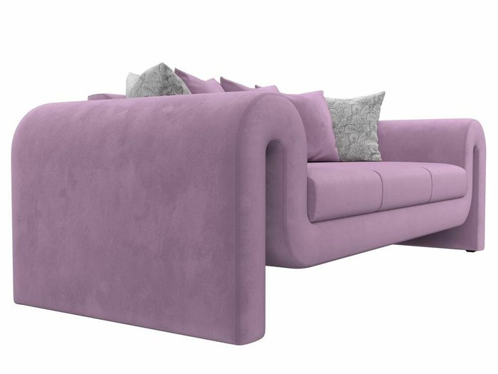 Прямой диван Волна сиреневого цвета - лучшие Прямые диваны в INMYROOM