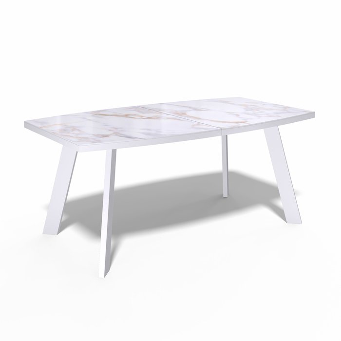 Раздвижной обеденный стол SL1600 белого цвета - купить Обеденные столы по цене 43900 Раздвижной обеденный стол SL1600 белого цвета - купить Обеденные столы по цене 43900