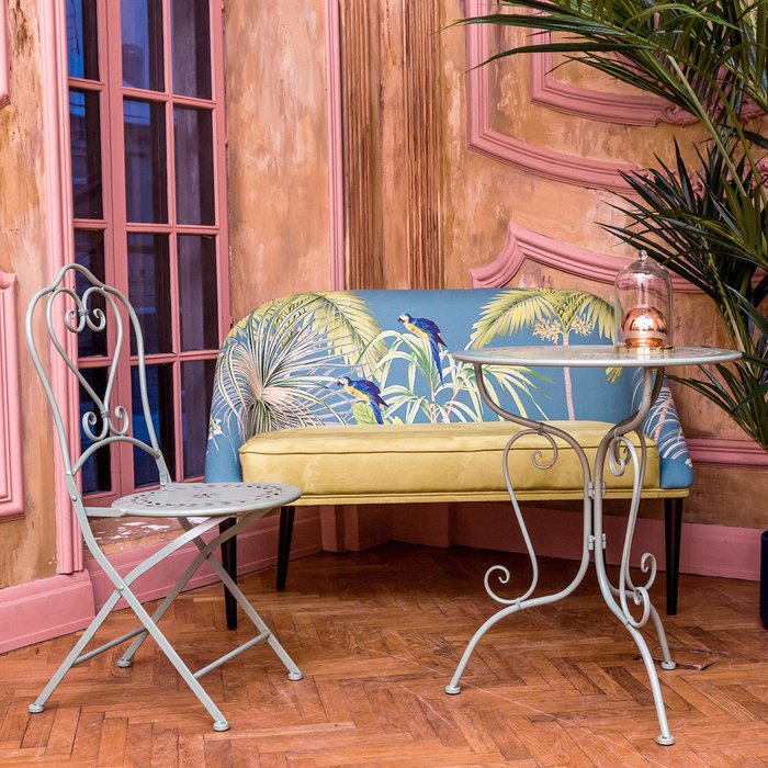 Складной стул Жарден мятный антик - лучшие Садовые стулья в INMYROOM