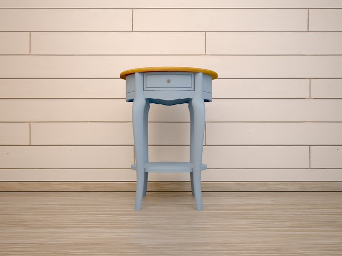 Овальный кофейный столик Leontina голубой - купить Кофейные столики по цене 25822.0