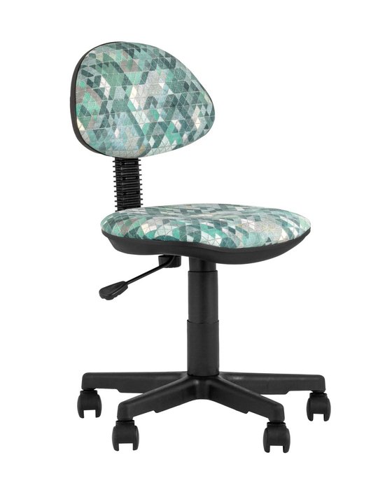 Кресло компьютерное детское Умка абстракция зеленого цвета