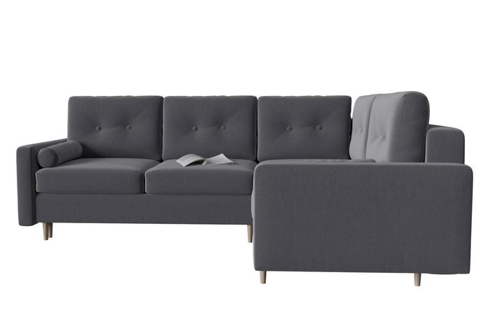 Диван-кровать модульный угловой Белфаст серого цвета - купить Угловые диваны по цене 54482.0