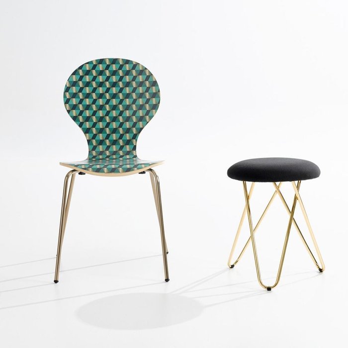 Комплект из двух стульев Watford с набивным рисунком - лучшие Обеденные стулья в INMYROOM
