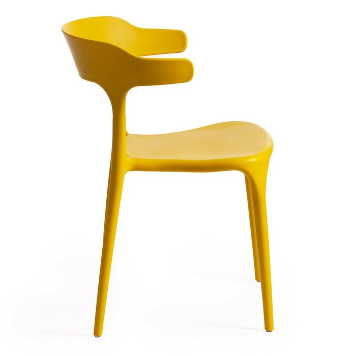 Набор из четырех стульев Ton желтого цвета - лучшие Обеденные стулья в INMYROOM
