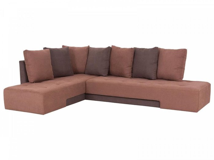 Угловой диван-кровать London коричневого цвета - купить Угловые диваны по цене 116535.0