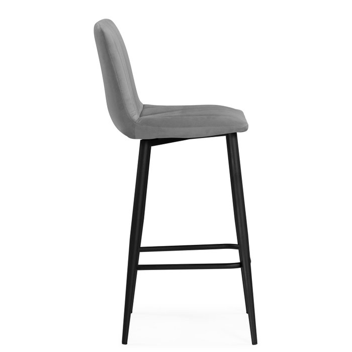 Полубарный стул Дани темно-серого цвета - лучшие Барные стулья в INMYROOM