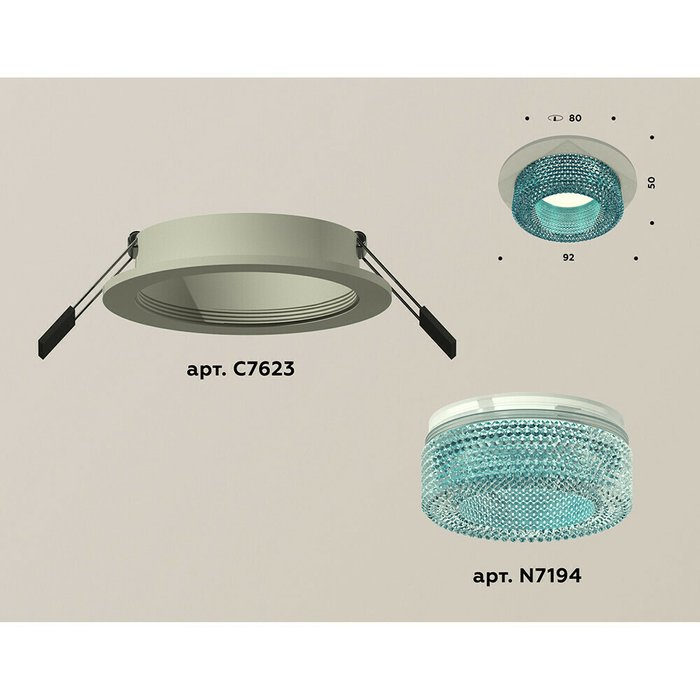 Светильник точечный Ambrella Techno Spot XC7623023 - купить Встраиваемые споты по цене 1416.0