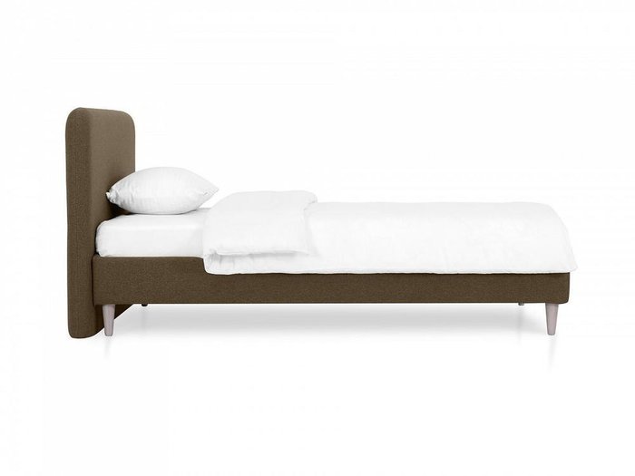 Кровать Prince Philip L 120х200 серо-коричневого цвета  - купить Кровати для спальни по цене 52020.0