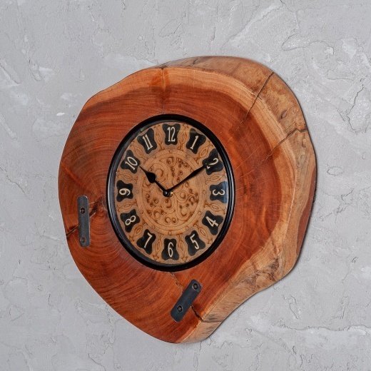 Часы настенные из антикварного дерева - купить Часы по цене 10600.0