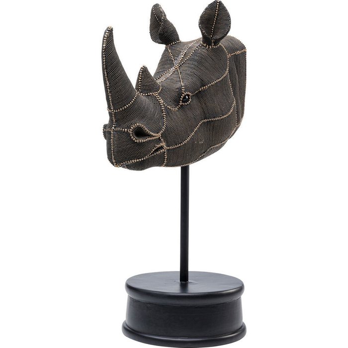 Статуэтка Head Rhino черного цвета