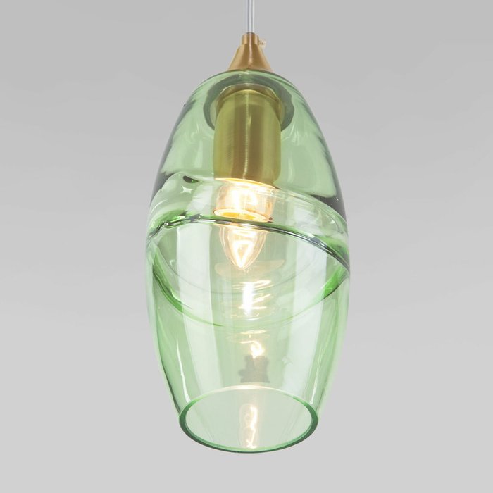 Подвесной светильник 50222/1 зеленый Lotus - лучшие Подвесные светильники в INMYROOM