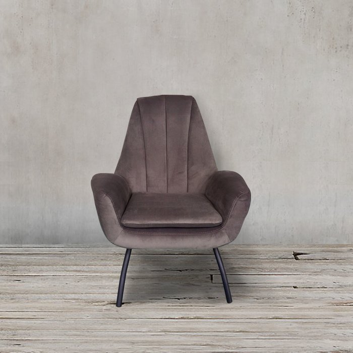 Кресло Бардокс серого цвета - лучшие Интерьерные кресла в INMYROOM