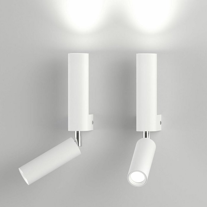 Настенный светодиодный светильник Pitch белого цвета - купить Бра и настенные светильники по цене 4990.0