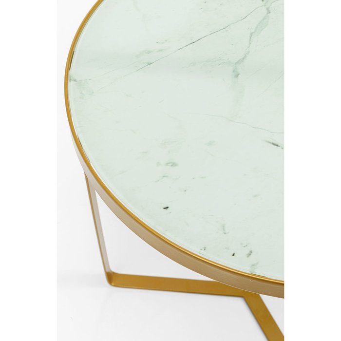 Столик приставной Marble с белой столешницей - купить Кофейные столики по цене 20660.0