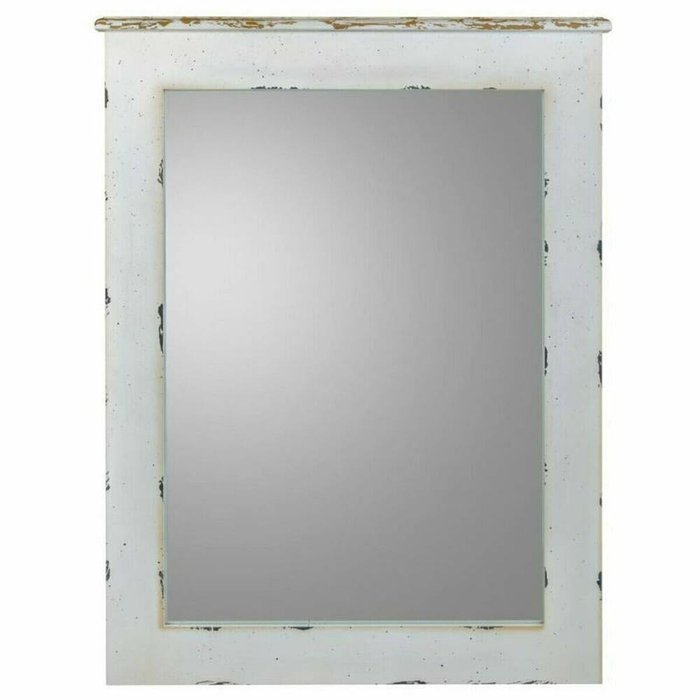 Настенное зеркало Белый 3 x 90 x 70 cm Прямоугольный