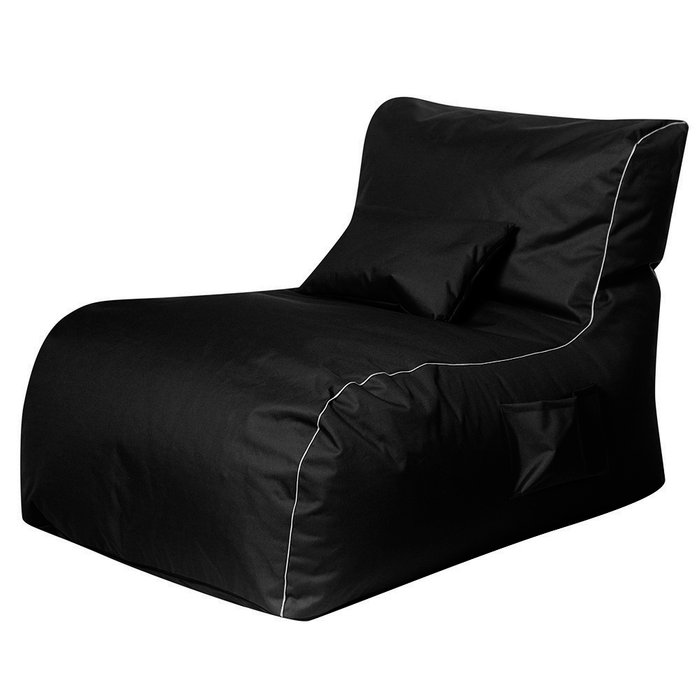 Кресло Лежак черного цвета