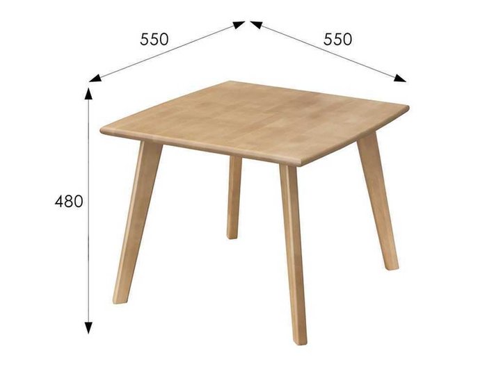 Стол кофейный Ретро бежевого цвета - купить Кофейные столики по цене 8602.0