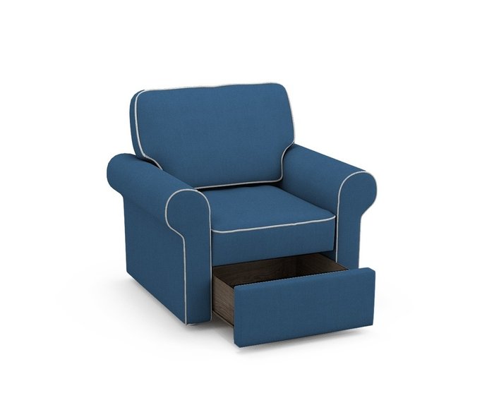 Кресло Tulon синего цвета - купить Интерьерные кресла по цене 27600.0