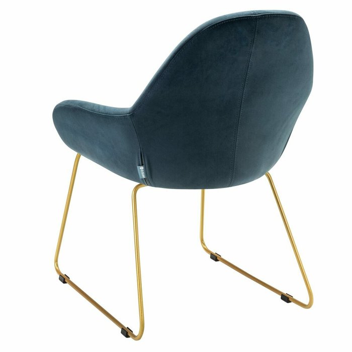 Стул-кресло Kent Diag синего цвета - лучшие Обеденные стулья в INMYROOM
